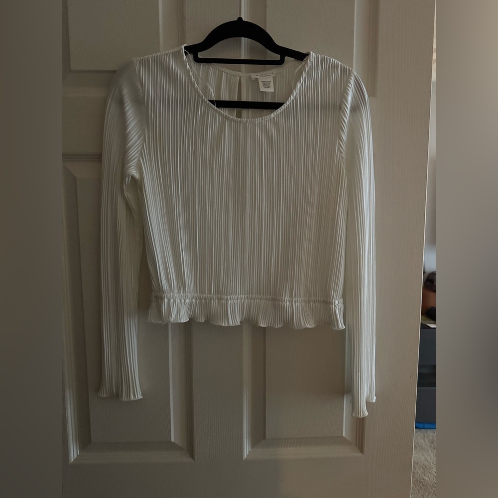 Pleated White top